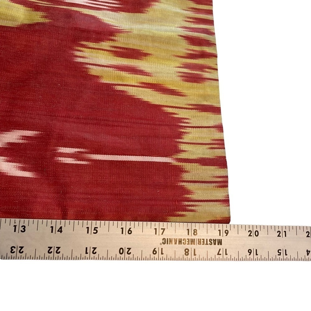 Authentic ikat silk turkish boho square accent decor throw pillow‎ cover zip - Picture 7 of 9